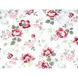 Stoff Rosenranken Blumen Baumwolle Moda Bunny Hill Designs Patchworkstoff