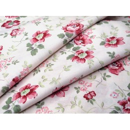 Patchworkstoff Rosen Bllumen Moda Baumwolle Stoff rosa salbei
