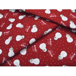 Stoff Weihnachten Schneemann Baumwolle Weihnachtsstoff Moda Kinderstoff Winterstoff