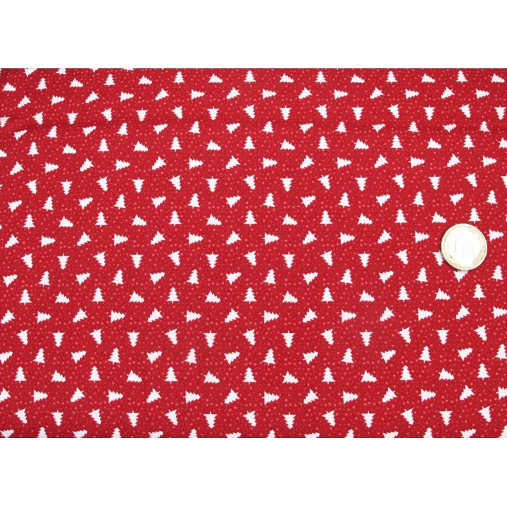 Stoff Weihnachten Tannenbaum Baumwolle Patchworkstoff Berry and Pine
