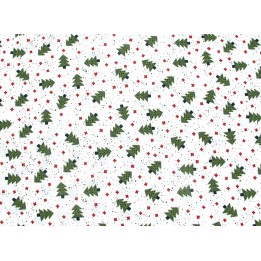 Stoff Weihnachten Baumwolle Tannenbaum Sterne Punkte Moda Sweetwater