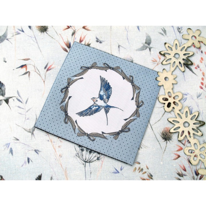 Label acufactum Schwalbe Maxi Patch Webetikett Aufnäher dear Jane