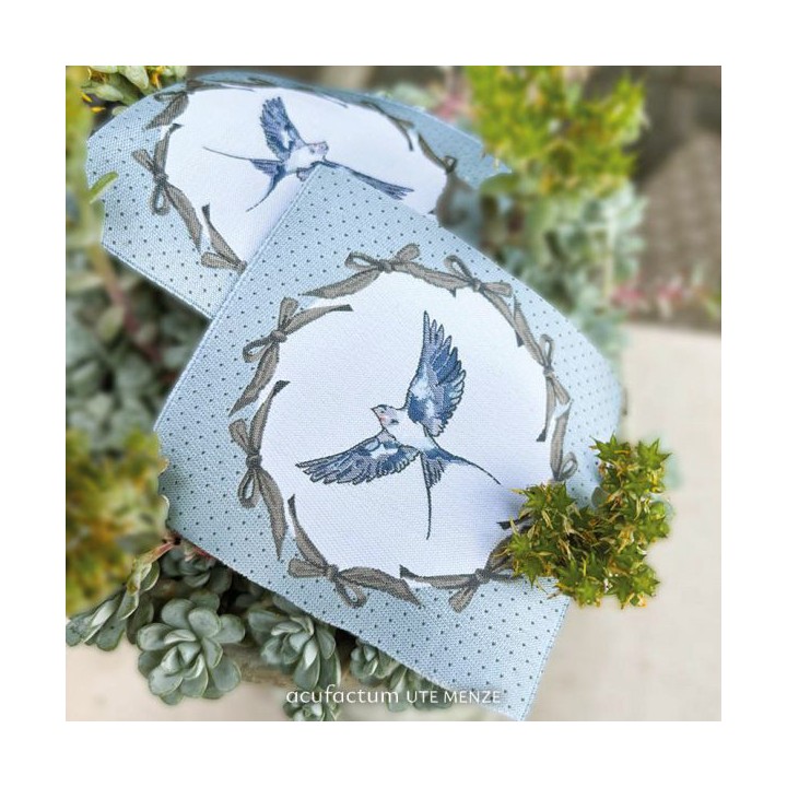 Label acufactum Schwalbe Maxi Patch Webetikett Aufnäher dear Jane