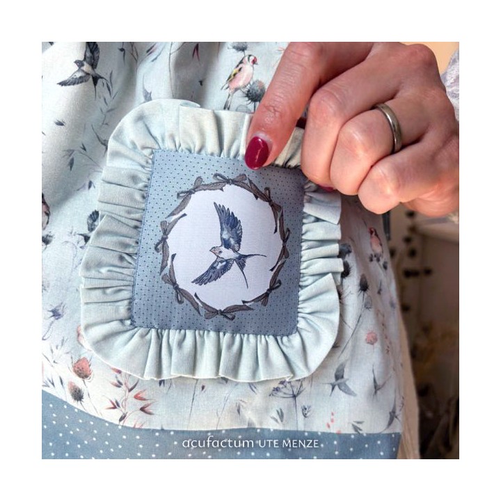 Label acufactum Schwalbe Maxi Patch Webetikett Aufnäher dear Jane