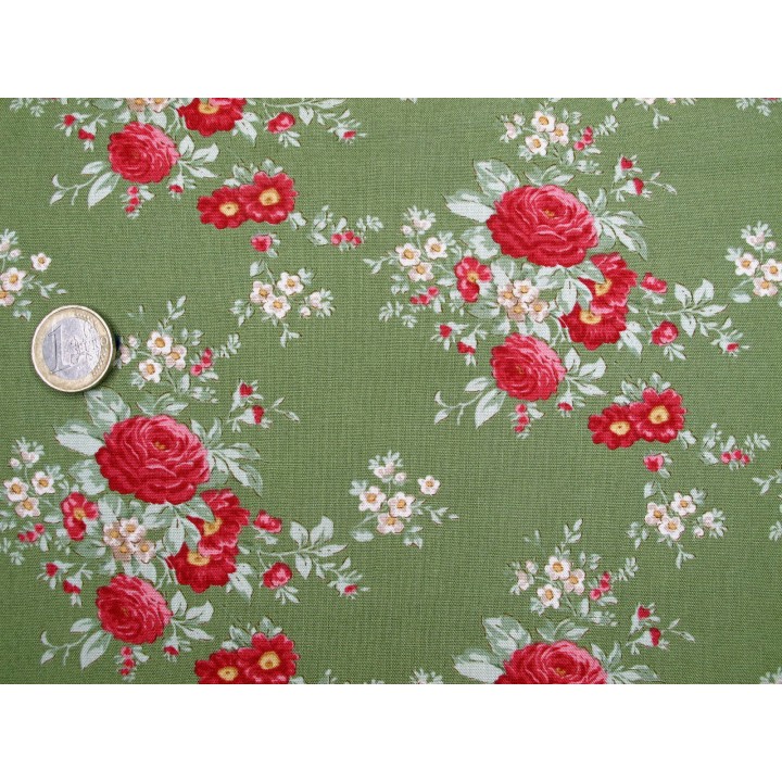 Tilda Stoffe Rosen Blumen Baumwolle Patchwork Merry Little Christmas