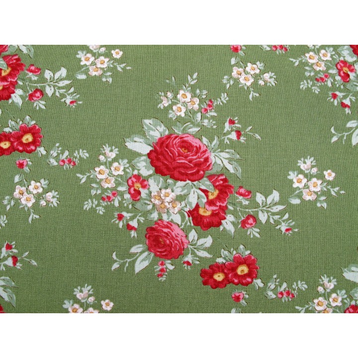 Tilda Stoffe Rosen Blumen Baumwolle Patchwork Merry Little Christmas
