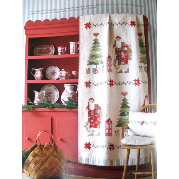 Tilda Stoffe Rosen Blumen Baumwolle Weihnachten Merry Little Christmas