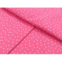 acufactum Baumwollstoff Punkte Dots Tupfen Pünktchen Stoff Baumwollepink