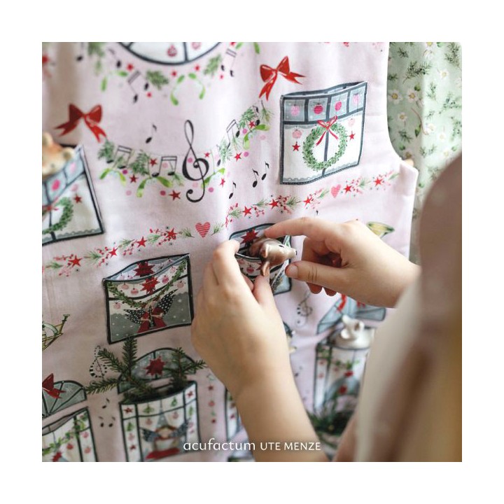 Adventskalender Panel acufactum Baumwolle DIY zum selber nähen  Musikhaus