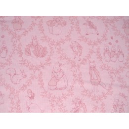 Patchworkstoff Peter Hase rosa Tier Kinderstoff Baumwolle Stoff