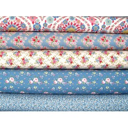 Tilda Stoffpaket Blumen Rosen Baumwolle Stoffe 75081