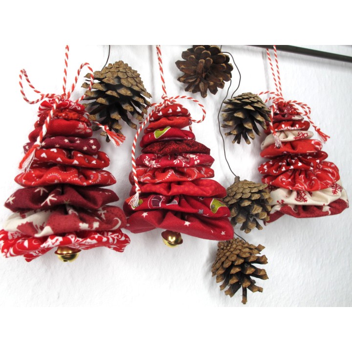 Freebie Tannenbaum aus JoJo`s Weihnachten Dekoration Stoff Baumwolle