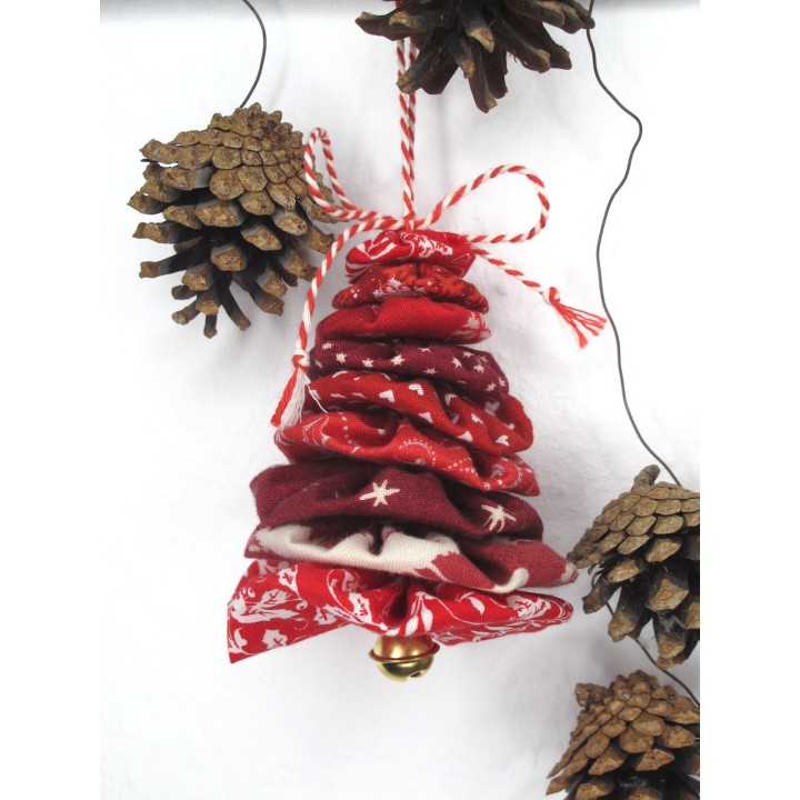 Freebie Tannenbaum aus JoJo`s Weihnachten Dekoration Stoff Baumwolle