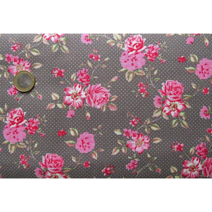 Stoffpaket Westfalenstoffe Baumwolle Punkte Rosenborg Wales Rosen 72027