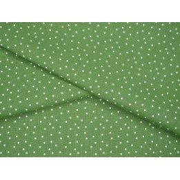 Stoff acufactum Baumwolle Tupfen Dots Punkte Pünktchen grün