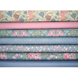 Tilda Stoffpaket Blumen Art Nouveau Frauen Mädchen Libellen Songbird Pünktchen Dots 77008