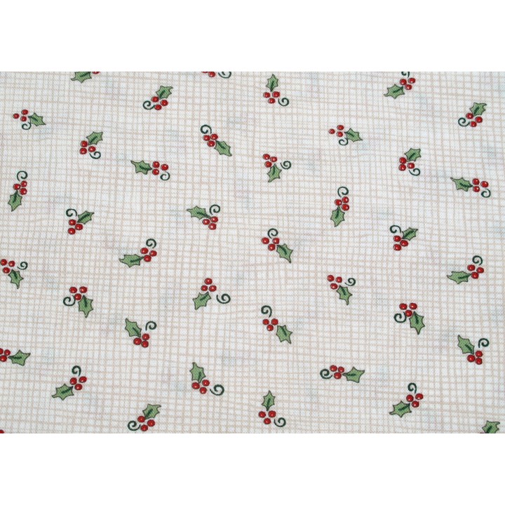 Weihnachtsstoffe Patchwork beige Home Sweet Holidays