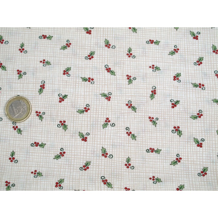 Weihnachtsstoffe Patchwork beige Home Sweet Holidays