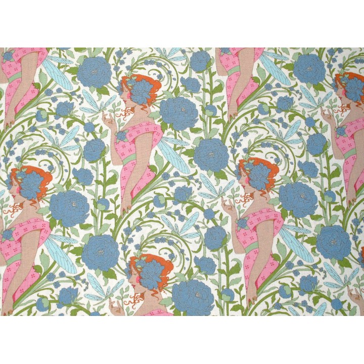 Tilda Stoff Frauen Libellen Blumen Tiere Baumwolle Patchwork Quilten Songbird