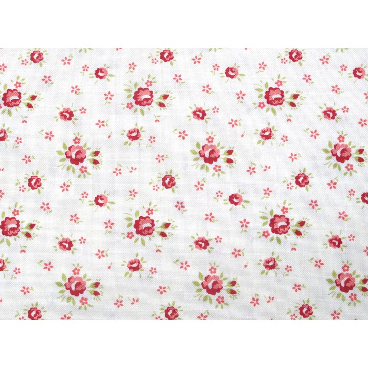 Rosenstoff Lyda Rose Patchworkstoff Baumwolle Blumen Röschen Moda Bunny Hill Designs