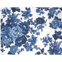 Patchworkstoff Blumen Blueprint Baumwolle Meterware Rosen Moda 