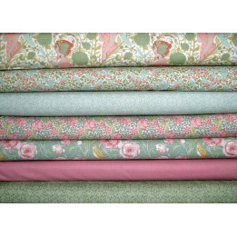 Tilda Stoffpaket Blumen Songbird Baumwolle Frauen Libellen Art Nouveau 77003
