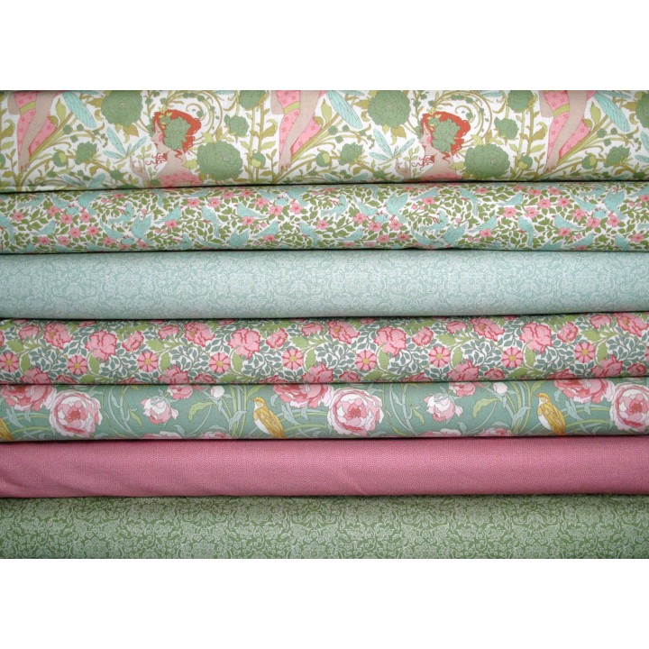 Tilda Stoffpaket Blumen Songbird Baumwolle Frauen Libellen Art Nouveau 77003