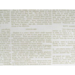 Stoff Schrift Text Patchwork Baumwolle Quilten Textzeilen Zeitungsseite Buchstaben