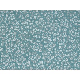 Patchworkstoff Blümchen Laguna Sunrise Baumwolle Blumen Millefleur türkis weiß