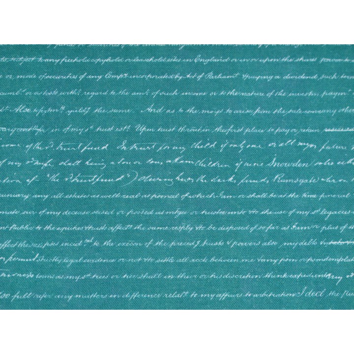 Patchworkstoff Schrift Text Bluebell Baumwolle Zeilen Moda Bluebell 
