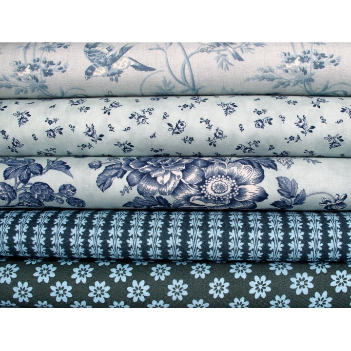 Patchwork Stoffpaket Rosen Vögel 75069 Baumwolle Quilten