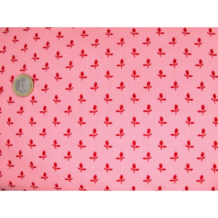 Patchworkstoff Blumen The Flower Farm Tulpen Blümchen Moda Baumwolle Meterware