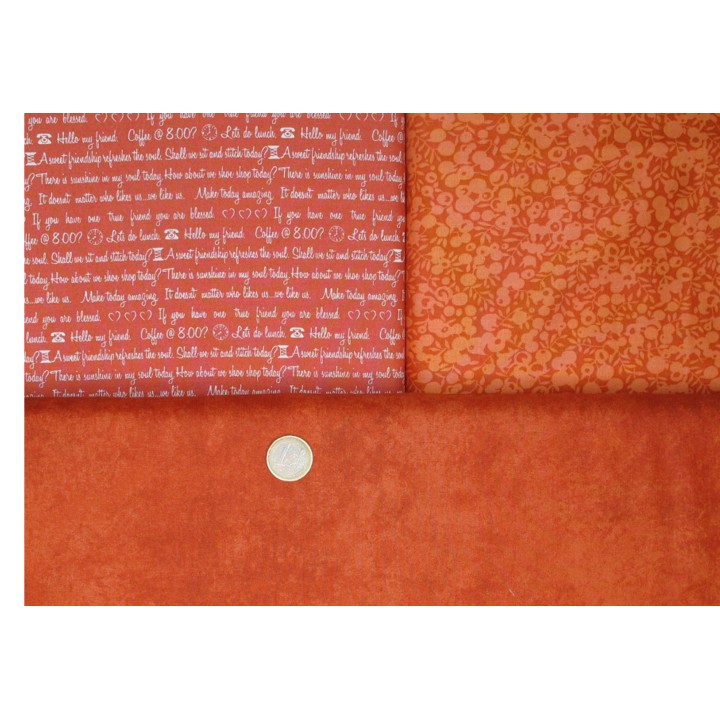 Patchwork Stoffpaket orange Herbst 77016