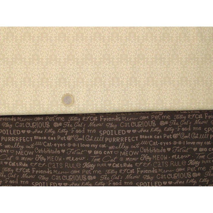 Patchwork Stoffpaket ocker braun Bienen 75045
