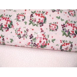 Stoffpaket Baumwolle acufactum Elfen Früchte Stoffe Sommer Frühling Punkte Himbeeren72029