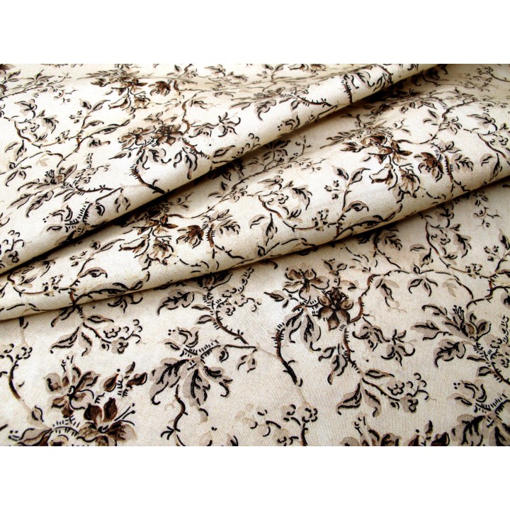 Tim Holtz Eclectic Blumen Ranken Baumwollstoff Meterware Patchworkstoff