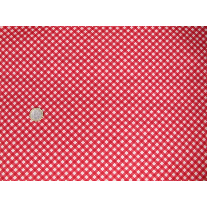 Patchworkstoff Karostoff Baumwolle rot kariert weet Liberty Gingham