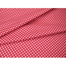 Patchworkstoff Karostoff Baumwolle rot kariert weet Liberty Gingham