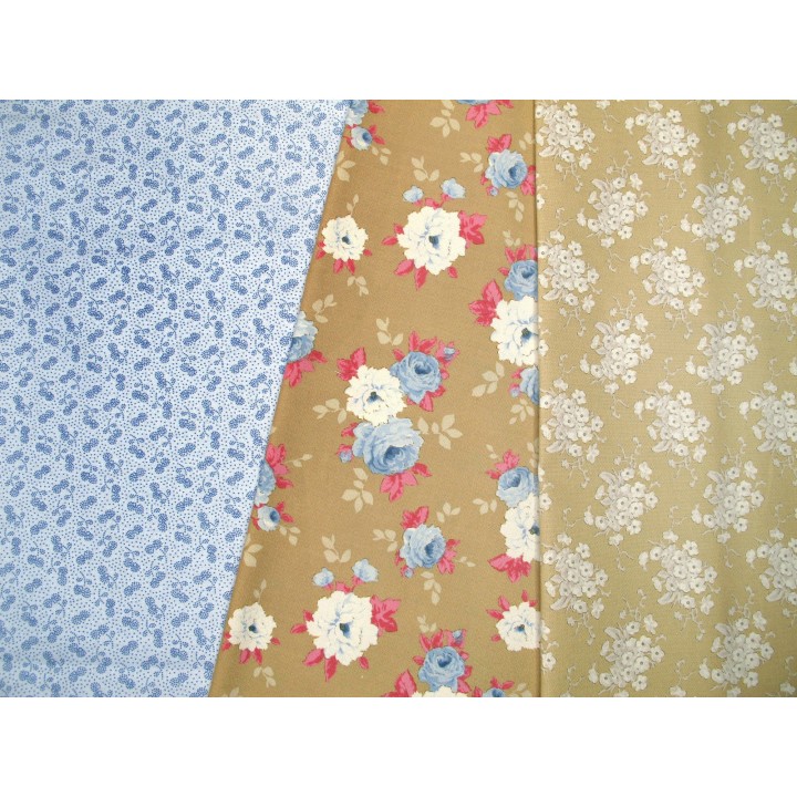 Tilda Stoffe Blumen Rosen Stoffpaket Baumwolle 73018