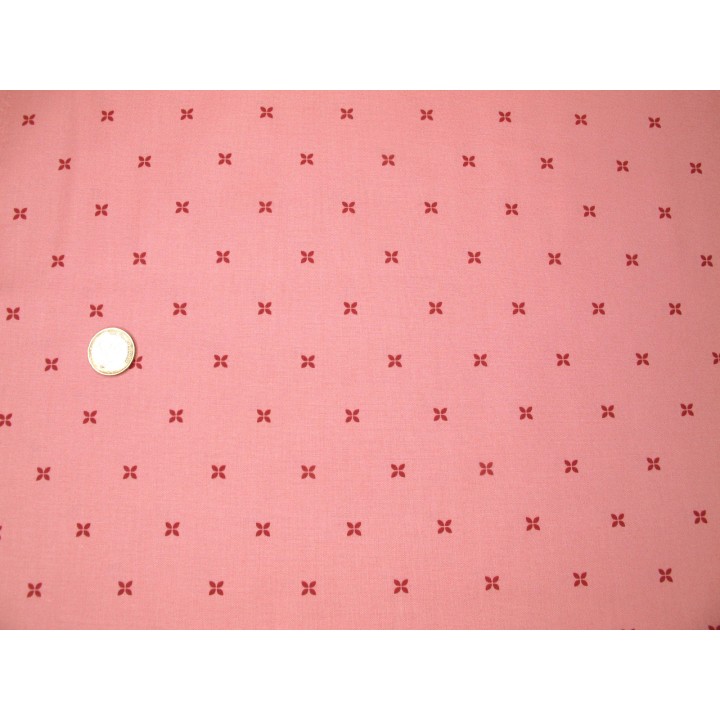 Patchworkstoff Blumen rosa Meterware Baumwolle Moda Sunnyside