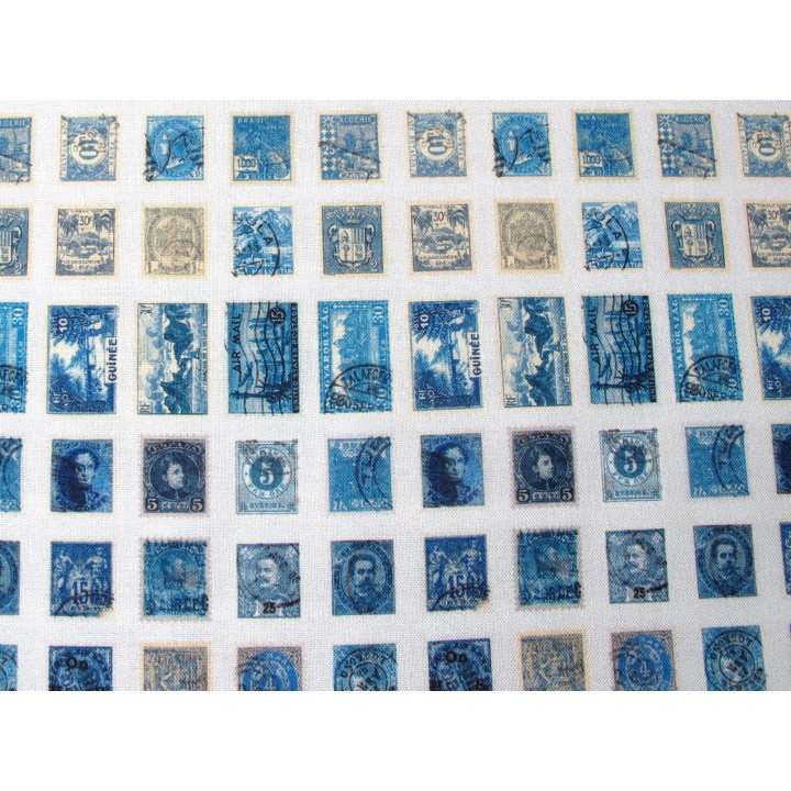 Tim Holtz Patchworkstoff Briefmarken Baumwolle Ecelctic Elements Meterware Junk Journal
