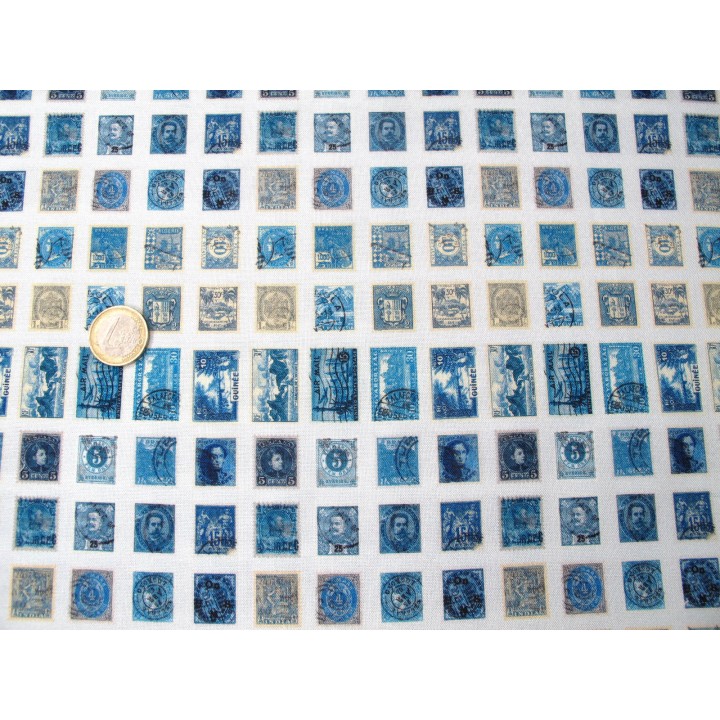 Tim Holtz Patchworkstoff Briefmarken Baumwolle Ecelctic Elements Meterware Junk Journal