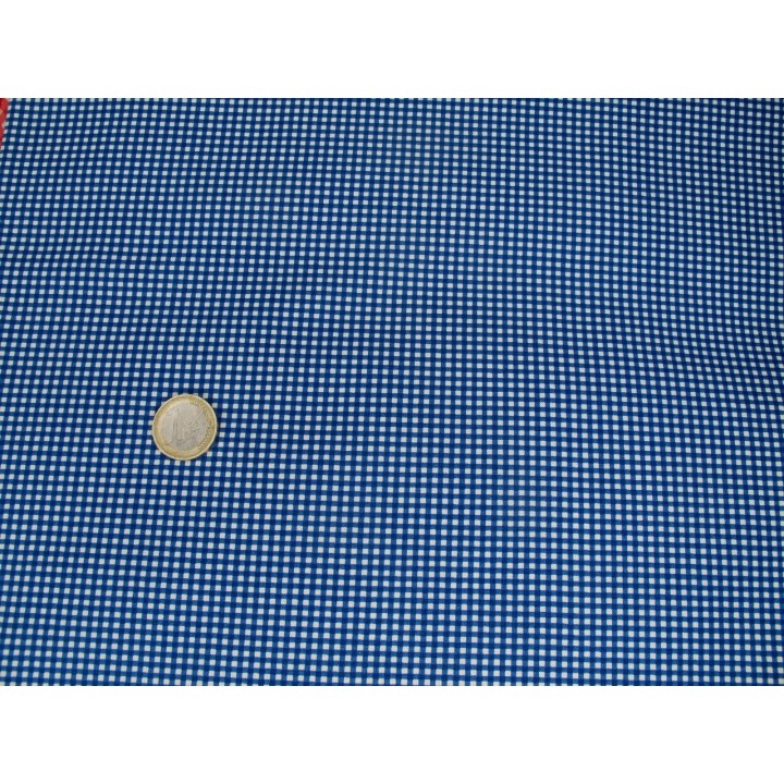 Patchworkstoff Karo blau Ladies Legacy Baumwolle Meterware Stoffe