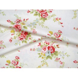 Stoff Rosen Blumen Baumwolle Meterware Lyda Rose Patchworkstoff