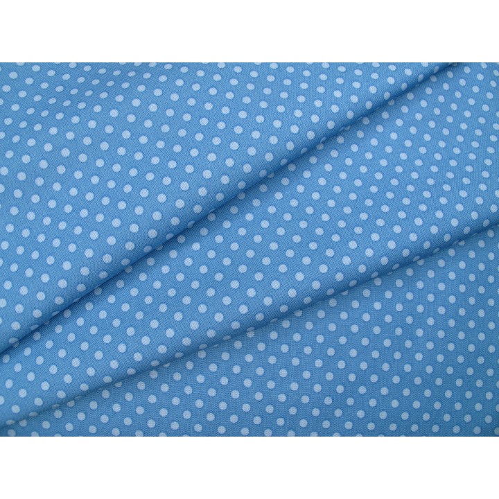 Tilda Stoff Pünktchen Baumwolle Meterware Dots Tupfen blau Something Blue