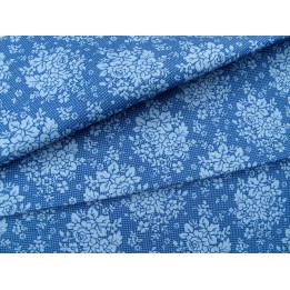 Tilda Stoff Rosen Blumen Punkte Baumwolle Meterware Something Blue