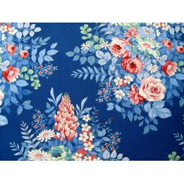 Tilda Stoff Rosen Blumen Baumwolle Meterware Something Blue