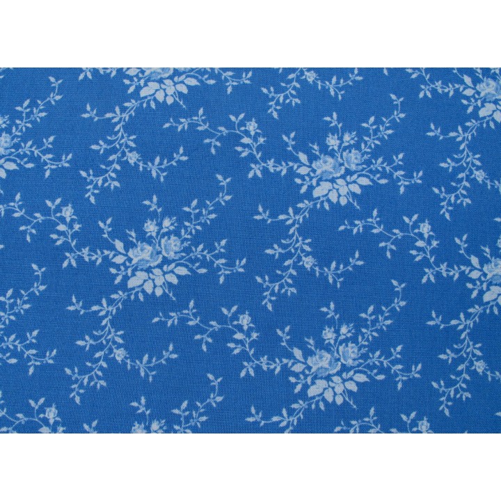 Tilda Stoff Rosenranken Blumen Baumwolle Meterware Something Blue