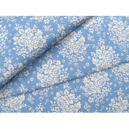 Tilda Stoff Rosen Pünktchen Patchwork Baumwolle Blumen Meterware Something Blue