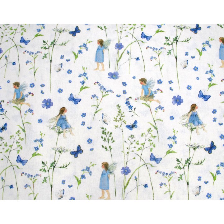 Stoffpaket acufactum Elfen Blumen Punkte Baumwolle Patchwork Daniela Drescher